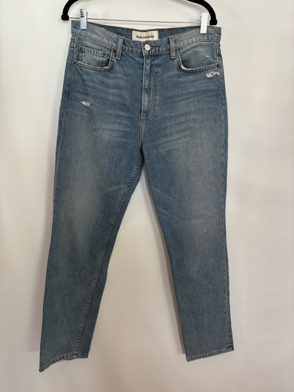 REFORMATION Julia High Cigarette Jeans Size 30 Wash Savu